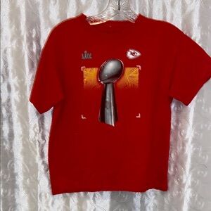Fanatics Kansas City Chiefs Super Bowl Champion Shirt Youth Size Large 🔥 C1